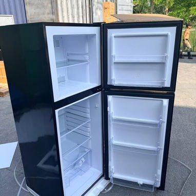 Refrigerador Lemax de 7.5 pies congelación seca EFECTO ESPEJO SUPER LINDO Color negro  (Factura y 1 mes de garantía) - Img 123718098