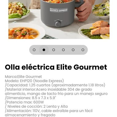 Olla eléctrica Elite Gourmet Marca:Elite Gourmet - 2/6