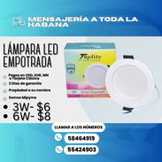 🛋️ LÁMPARAS LED EMPOTRADAS 🔴 3 W💲6 USD 🔴 6 W💲8 USD - Img 54259935