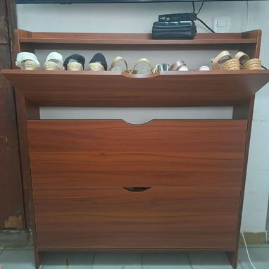 Zapatera de Madera Con Gavetas 4 niveles - 2/2