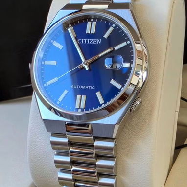 NJ0150-56L citizen tsuyosa dial azul marino,  cristal zafiro,  automático movimiento 8210, brazalete estilo precidente - 2/3