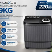 Lavadora semiautomática marca MILEXUS de 9kg para más información escribir al WhatsApp - Img 56959625
