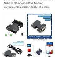 Adaptador convertidor VGA - HDMI - Img 45316135