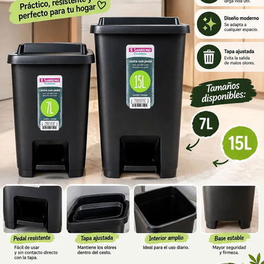 Cesto de basura 10 litros 6800 cup - 2/2
