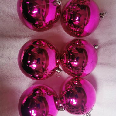 💜Set de 6 bolas de navidad 10cm(bien grande)  Precio: 12usd - 3/3