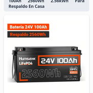 Batería Humsienk LiFePO4 100Ah 2560Wh 2.56kWh - Img 57970083