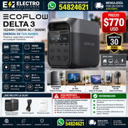 EcoFlow DELTA 3 -1024Wh (1800AC / 3600W) Nuevos en caja - Img 57062992