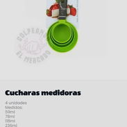 Vendo cucharas medidoras. 4 unidades. - Img 56674639