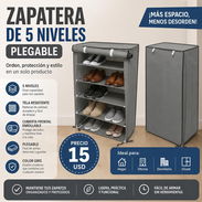 Zapatera de 5 niveles plegable - Img 57428622