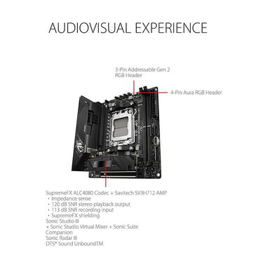 Motherboard Mini-ITX, ASUS ROG Strix B650E-I Gaming WiFi, Socket AM5, DDR5-8000 - Img 118088694