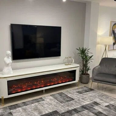 Mesa TV con chimenea Electrica - Img 122282844