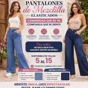 ✨️ Pantalones de mezclilla elastizados y a la moda pata ancha - Img 56070973