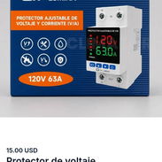 Protector de voltaje Protector digital 120V para electrodomésticos y equipos sensibles, con voltaje y amperaje ajustable - Img 57238766