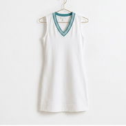 Vestido corto deportivo para mujer, color blanco estilo tenis o casual [Talla M] 20usd - Img 56122834