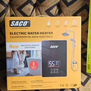 Calentador eléctrico de 4kw con su breker ,ducha de mano ,latiguillo y mando a distancia - Img 53667337