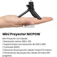 Mini Preyector NICPOW. Nuevo - Img 47426541