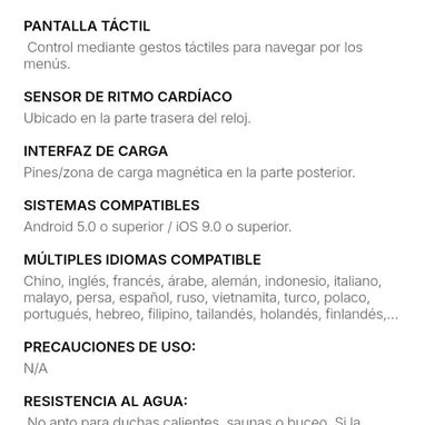 Reloj inteligente h9plus - 2/3