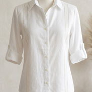 🌸 OFERTA ESPECIAL en Blusas de Lino 100% Artesanal para Mujer - Img 56224492