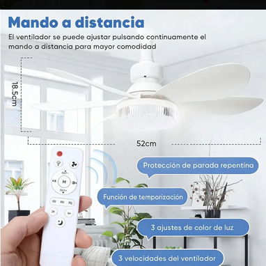 Lámparas led con Ventilador - 3/5
