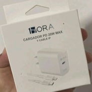 CARGADOR TIPO C DE 20W CARGA RÁPIDA Y CABLE IPHONE ENTRADA C DE 3A CARGA RÁPIDA Y TRANSFIERE DATOS MIDE 1m (MARCA 1HORA - Img 57570423