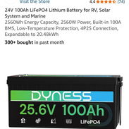 Bateria lifePo4 de 25.6vol con 100ah - Img 57132254