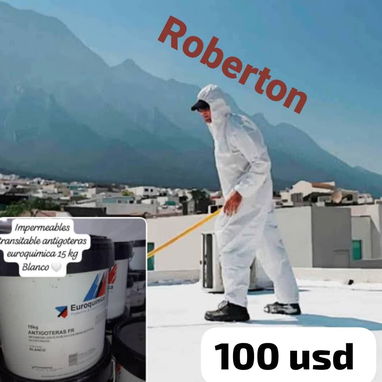 Impermeable euroquimica transitable antigoteras euroquimica 15 litros con fibras incorporadas no necesita mallas importa - Img 123697389