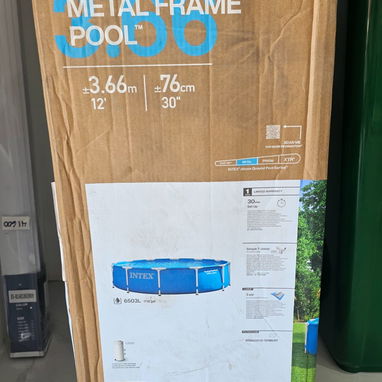 PISCINA INTEX Metal Frame Medidas: 3.66mX 0.76 Capacidad :6503 Accesorios: RECIRCULADOR Y FILTRO Precio:💲220 USD 📍 - Img 120666570