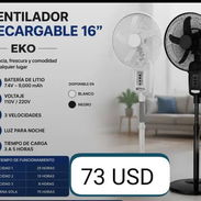 Ventilador Recargable 16'' Eko - Img 57132136