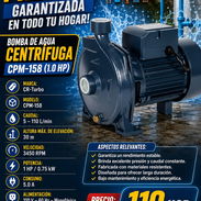 💧1HP💧  BOMBA DE AGUA CENTRÍFUGA CR-TURBO -  CPM-158 (1.0 HP). MENSAJERÍA CON FACTURA Y GARANTÍA. 📲 54833699 - Img 55977319