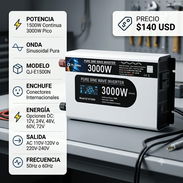 Inversor de 3000w 12 volt - Img 58060466