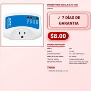 PROTECTOR DE VOLTAJE S.P.C 120V . - Img 57897143