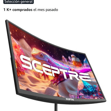 MONITOR PARA PC 27 PULGADAS CURVO 100HZ MARCA SCEPTRE NEW SELLADO EN CAJA. TRAIDO DE USA. - Img 121871987