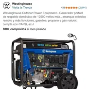 ⚡GENERADOR WESTINGHOUSE 12500W ⛽ TRIFUEL (Gasolina, gas de balita y gas de la calle) 🧾 Garantía que es nueva en su caj - Img 58011911