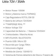 Moto electrica Bucatti f2 batería de litio 72v/35ah - Img 45643952