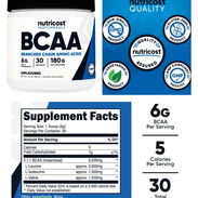 Aminoacidos BCAA y aminoacidos esenciales EAA sin sabor 30 servicios pomos sellados 55595382 - Img 43624841