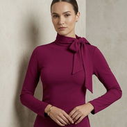 enguatada morada de mujer, sweater de mujer, suéter de invierno, enguatada de mujer - Img 55196308