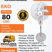 VENTILADOR RECARGABLE EKO - Img 57035136
