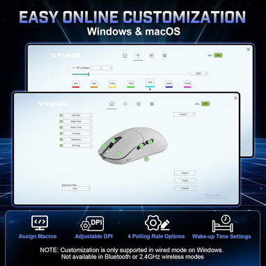 Mouse para Gaming y Productividad Yunzii M1 - Img 122649026