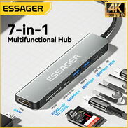 ✳️ Extensión Hub USB ⭕️ Adaptador HDMI 4K ESSAGER 100% Original HUB 7 Entradas OTG Regleta Hub USB Tipo C - Img 44722669