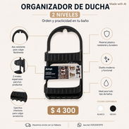 Organizador de 2 niveles para duchas - Img 57052624
