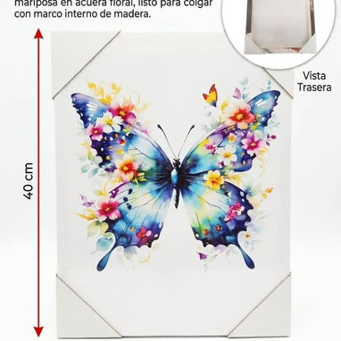 Cuadros de lienzo Traen los enganches para colgarlo en pared Verticales: 40 cm - Img 125905774