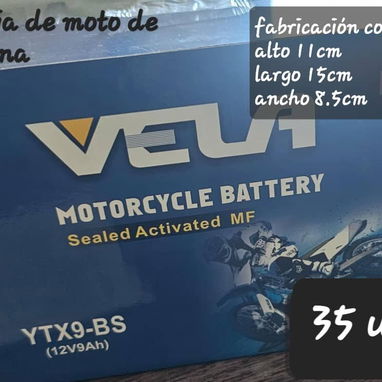 Bateria de moto de gasolina de 7amp, 9amp y d bacu 7 amp - Img 99994800