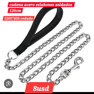 52957459 Pechera con correa perros grandes...20usd Collar de entrenamiento7 usd CORREA --2800 CADENA DE ACERO-----8 usd - Img 123979787