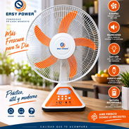 Ventilador Recargable EASY POWER + Panel Solar + Luz LED + USB”. - Img 56670515