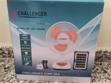 ventilador recargable de mesa 12 pulgadas nuevo en caja marca Challenger PRECIO 110usd - Img main-image