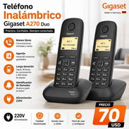 Teléfono Inalámbrico Gigaset A270 Duo *220v* - Img 57858727