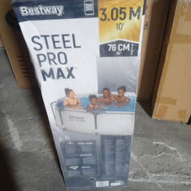 Piscina redonda Bestway Tamaño: 3.05 cm x 76 cm 155 USD -Alm Boyeros - Img 120120122