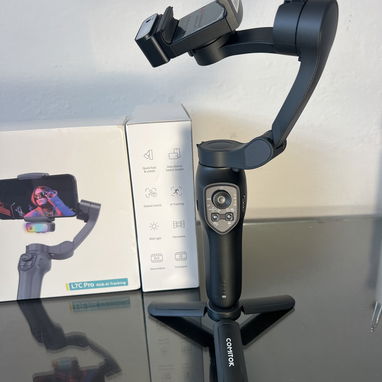 Trípode Comitok L7C Pro con luz RGB y seguimiento facial con IA - Img 126420774
