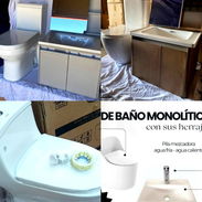 Juego de baño molonitico. Juegos de baño con mueble. - Img 54891489