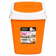 Cesto de 12L Tapa Móvil Basculante, Cesto Naranja 12L Rectangular Tapa Basculante VPT# - Img 56756766
